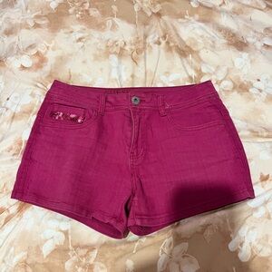 Guess Fuchsia Jean Shorts